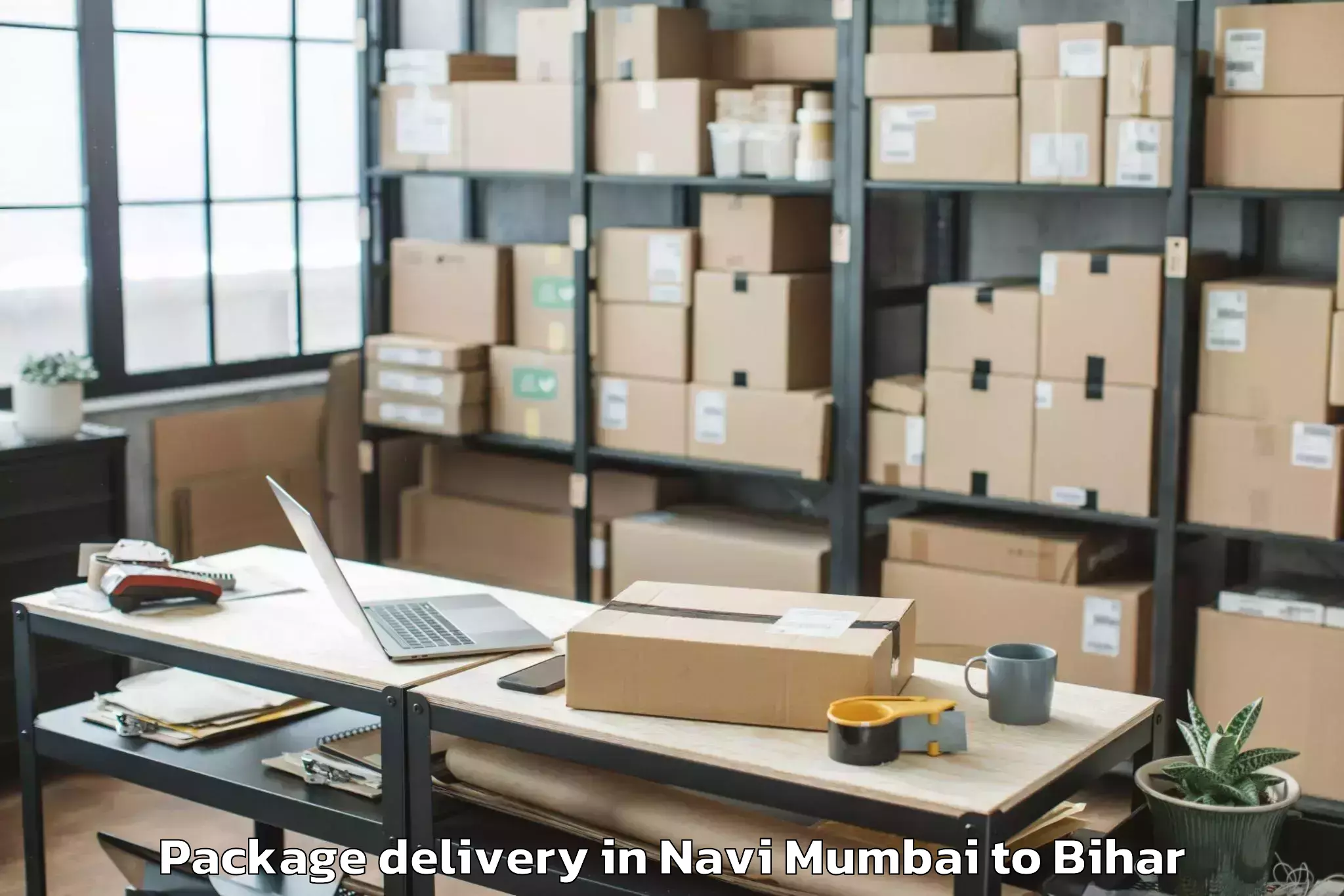 Trusted Navi Mumbai to Manjhaul Package Delivery